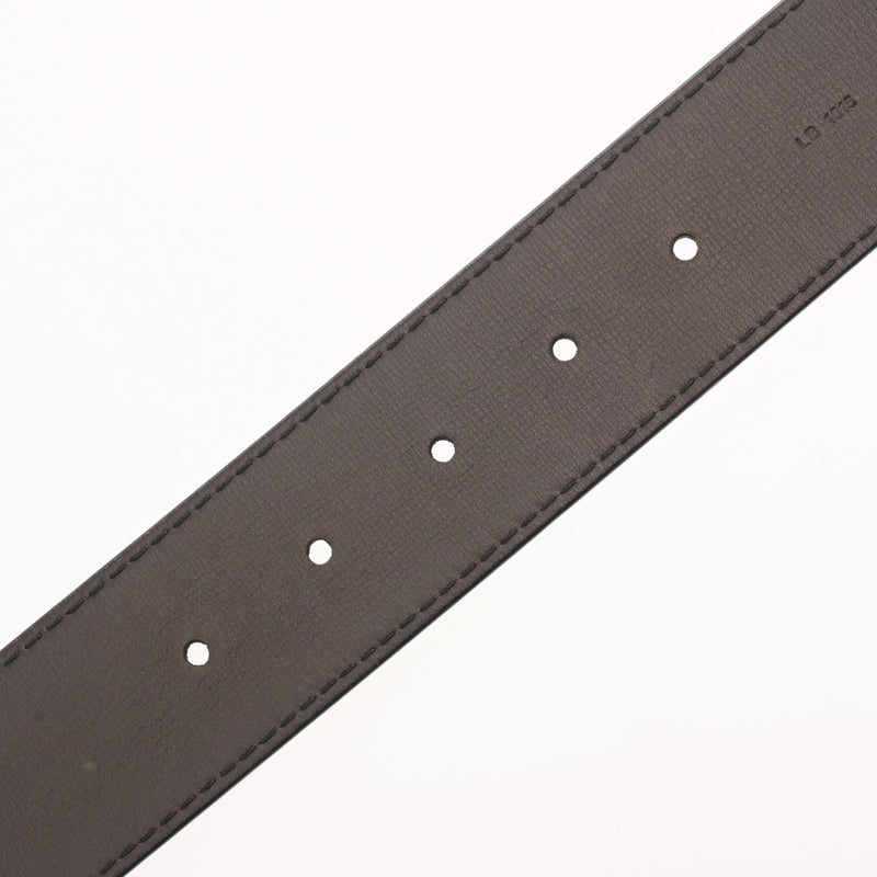 LOUIS VUITTON ルイヴィトン ユタ サンチュール イニシャル サイズ85 ダークブラウン アンティーク調ゴールド金具 M6902 メンズ レザー ベルト Aランク 中古 銀蔵