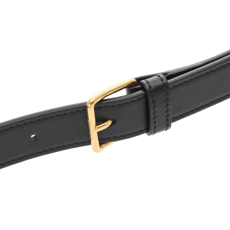 CELINE セリーヌ トリオンフキャンバス ミディアム メッセンジャー ブラック 194502 レディース カーフ トリオンフキャンバス ショルダーバッグ Aランク 中古 銀蔵