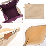 HERMES エルメス カンヌ PM パープル ユニセックス キャンバス ハンドバッグ ABランク 中古 銀蔵