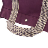 HERMES エルメス カンヌ PM パープル ユニセックス キャンバス ハンドバッグ ABランク 中古 銀蔵