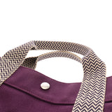 HERMES エルメス カンヌ PM パープル ユニセックス キャンバス ハンドバッグ ABランク 中古 銀蔵