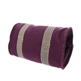 HERMES エルメス カンヌ PM パープル ユニセックス キャンバス ハンドバッグ ABランク 中古 銀蔵