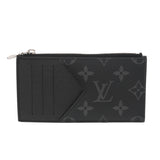 LOUIS VUITTON ルイヴィトン タイガラマ エクリプス コインカードホルダー ノワール M30271 メンズ レザー モノグラムキャンバス コインケース Aランク 中古 銀蔵