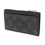 LOUIS VUITTON ルイヴィトン タイガラマ エクリプス コインカードホルダー ノワール M30271 メンズ レザー モノグラムキャンバス コインケース Aランク 中古 銀蔵