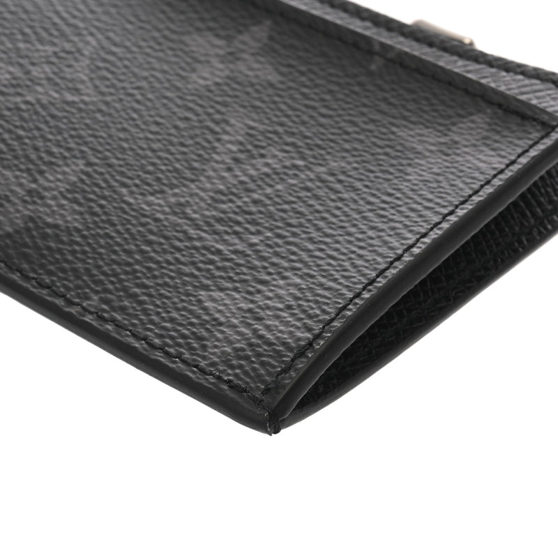 LOUIS VUITTON ルイヴィトン タイガラマ エクリプス コインカードホルダー ノワール M30271 メンズ レザー モノグラムキャンバス コインケース Aランク 中古 銀蔵