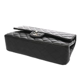 CHANEL シャネル マトラッセ チェーンショルダー 25cm Wフラップ ブラック A01112 レディース ラムスキン ショルダーバッグ ABランク 中古 銀蔵
