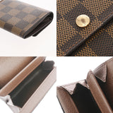 LOUIS VUITTON ルイヴィトン ダミエ ポルトモネプラ ブラウン N61930 ユニセックス ダミエキャンバス コインケース Aランク 中古 銀蔵