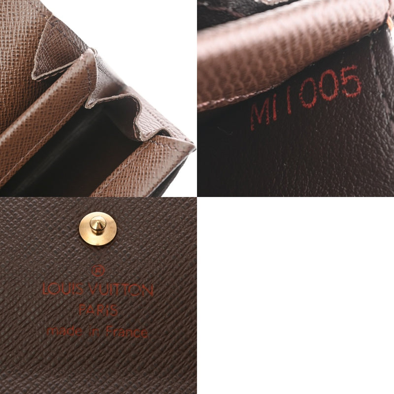 LOUIS VUITTON ルイヴィトン ダミエ ポルトモネプラ ブラウン N61930 ユニセックス ダミエキャンバス コインケース Aランク 中古 銀蔵