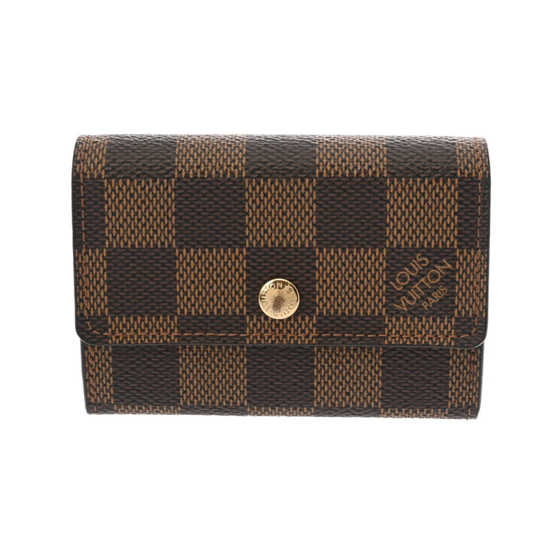 LOUIS VUITTON ルイヴィトン ダミエ ポルトモネプラ ブラウン N61930 ユニセックス ダミエキャンバス コインケース Aランク 中古 銀蔵