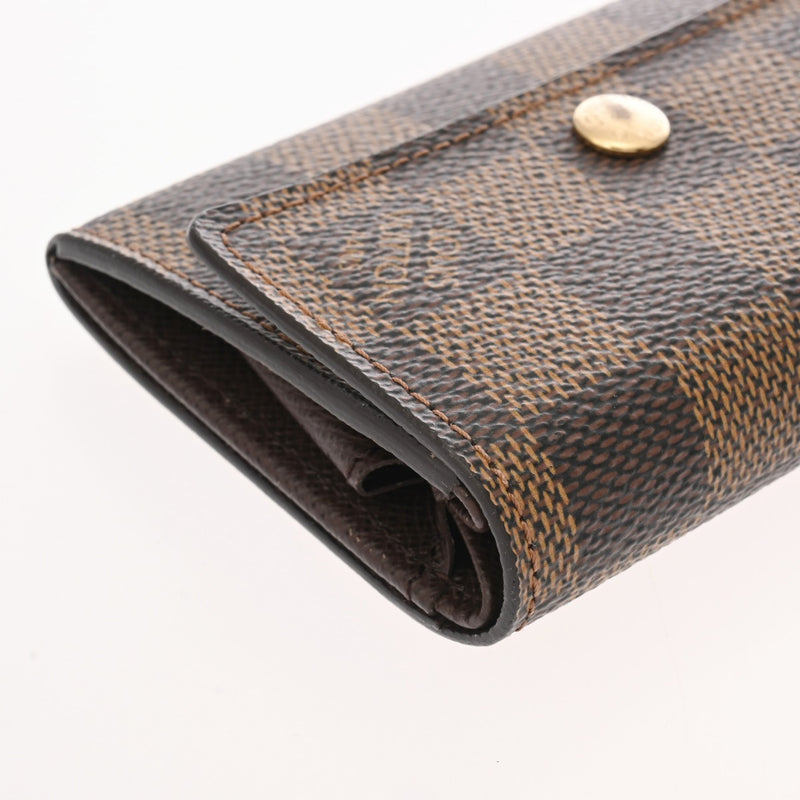 LOUIS VUITTON ルイヴィトン ダミエ ポルトモネプラ ブラウン N61930 ユニセックス ダミエキャンバス コインケース Aランク 中古 銀蔵