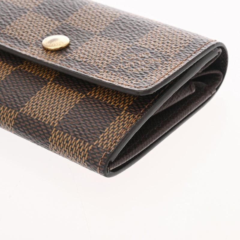 LOUIS VUITTON ルイヴィトン ダミエ ポルトモネプラ ブラウン N61930 ユニセックス ダミエキャンバス コインケース Aランク 中古 銀蔵