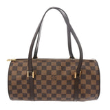 LOUIS VUITTON ルイヴィトン ダミエ パピヨン GM ブラウン N51303 レディース ダミエキャンバス ハンドバッグ ABランク 中古 銀蔵