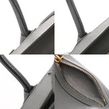 CELINE セリーヌ ラゲージ ナノ 2WAY グレー 189243 レディース ドラムドカーフ ハンドバッグ Aランク 中古 銀蔵