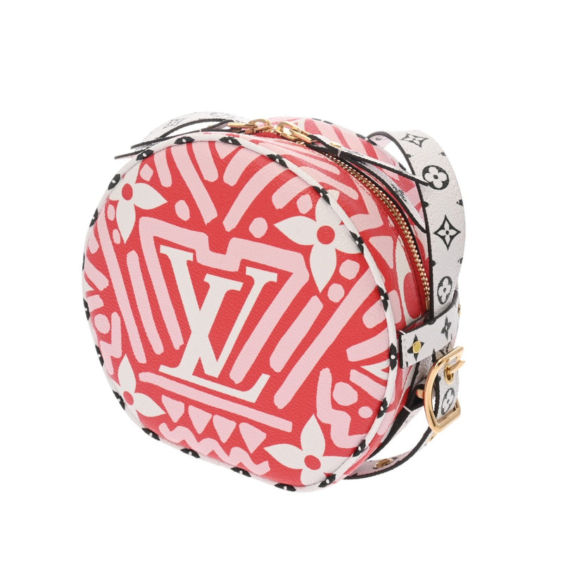 LOUIS VUITTON ルイヴィトン ボワットシャポースープル LVクラフティ レッド/ピンク/ホワイト M45364 レディース レザー ショルダーバッグ Aランク 中古 銀蔵