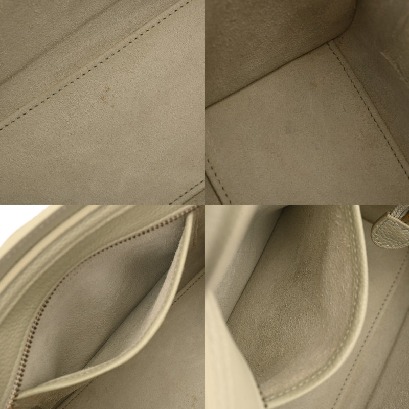CELINE セリーヌ ラゲージ ナノ 2WAY ミントグリーン 189243 レディース ドラムドカーフ ハンドバッグ Aランク 中古 銀蔵