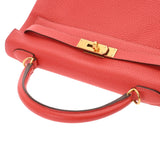 HERMES エルメス ケリー 32 内縫い 2WAY ルージュピヴォワンヌ R刻印(2014年頃) レディース トリヨンクレマンス ハンドバッグ Aランク 中古 銀蔵