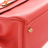 HERMES エルメス ケリー 32 内縫い 2WAY ルージュピヴォワンヌ R刻印(2014年頃) レディース トリヨンクレマンス ハンドバッグ Aランク 中古 銀蔵