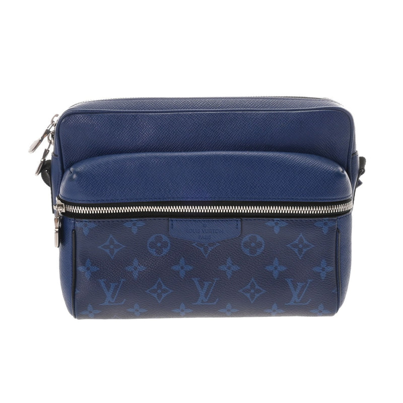LOUIS VUITTON ルイヴィトン タイガラマ アウトドアメッセンジャー PM コバルト M30242 メンズ モノグラムキャンバス/レザー ショルダーバッグ ABランク 中古 銀蔵