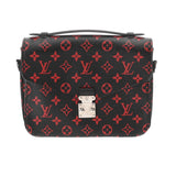LOUIS VUITTON ルイヴィトン モノグラム アンフラルージュ ポシェットメティス MM  ブラック/レッド M41462 レディース モノグラムキャンバス ハンドバッグ ABランク 中古 銀蔵