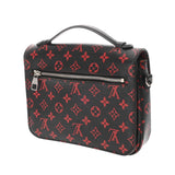 LOUIS VUITTON ルイヴィトン モノグラム アンフラルージュ ポシェットメティス MM  ブラック/レッド M41462 レディース モノグラムキャンバス ハンドバッグ ABランク 中古 銀蔵