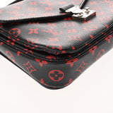 LOUIS VUITTON ルイヴィトン モノグラム アンフラルージュ ポシェットメティス MM  ブラック/レッド M41462 レディース モノグラムキャンバス ハンドバッグ ABランク 中古 銀蔵