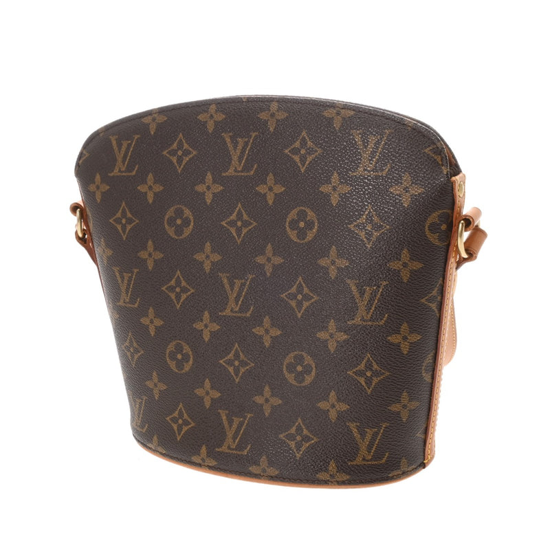 LOUIS VUITTON ルイヴィトン モノグラム ドルーオ ブラウン M51290 レディース モノグラムキャンバス ショルダーバッグ ABランク 中古 銀蔵