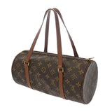 LOUIS VUITTON ルイヴィトン モノグラム パピヨン GM 旧型 ブラウン M51365 レディース モノグラムキャンバス ハンドバッグ Aランク 中古 銀蔵