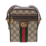 GUCCI グッチ オフディア ミニメッセンジャーバッグ ベージュ ユニセックス GGスプリームキャンバス レザー メッセンジャーバッグ Aランク 中古 銀蔵