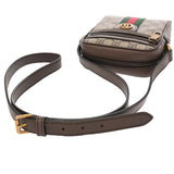 GUCCI グッチ オフディア ミニメッセンジャーバッグ ベージュ ユニセックス GGスプリームキャンバス レザー メッセンジャーバッグ Aランク 中古 銀蔵