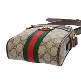 GUCCI グッチ オフディア ミニメッセンジャーバッグ ベージュ ユニセックス GGスプリームキャンバス レザー メッセンジャーバッグ Aランク 中古 銀蔵