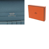 HERMES エルメス ベアン コンパクト ブルージーン □I刻印(2005年頃) レディース ヴォーエプソン 二つ折り財布 ABランク 中古 銀蔵