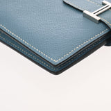 HERMES エルメス ベアン コンパクト ブルージーン □I刻印(2005年頃) レディース ヴォーエプソン 二つ折り財布 ABランク 中古 銀蔵