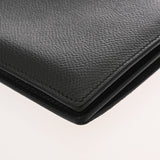 HERMES エルメス シチズンツイルロング シルクイン ブラック Z刻印(2021年頃) ユニセックス ヴォーエプソン 長財布 Bランク 中古 銀蔵