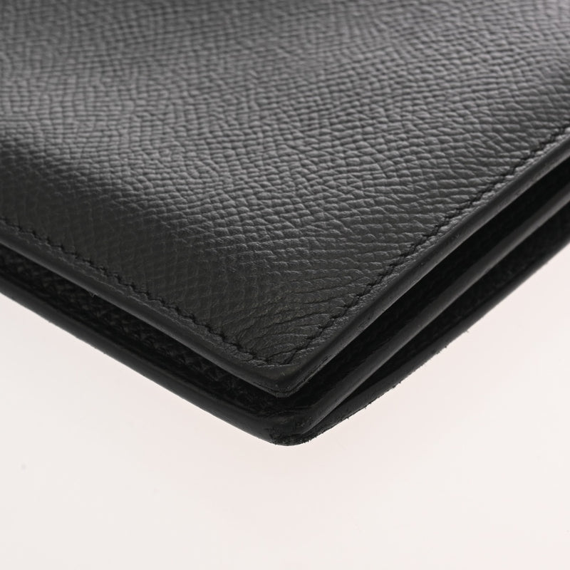 HERMES エルメス シチズンツイルロング シルクイン ブラック Z刻印(2021年頃) ユニセックス ヴォーエプソン 長財布 Bランク 中古 銀蔵