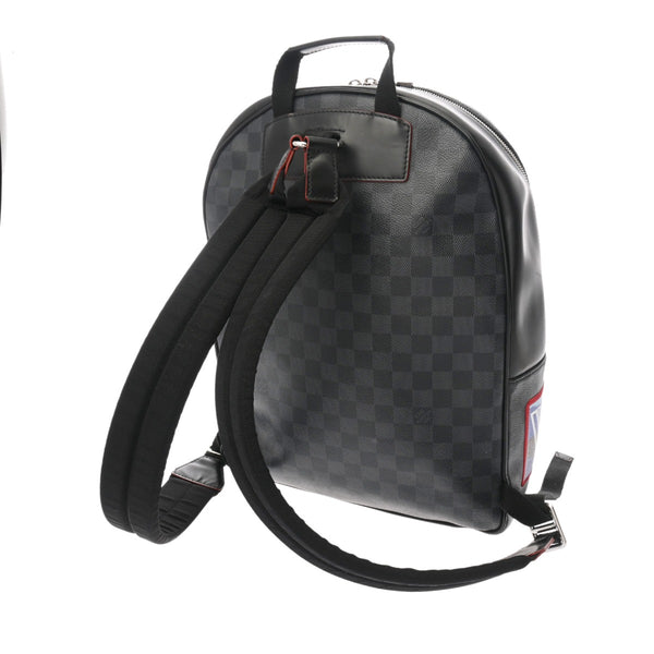 LOUIS VUITTON ルイヴィトン ダミエグラフィット ジョッシュ LVアルプスコレクション 黒/グレー N40042 メンズ ダミエキャンバス リュック・デイパック ABランク 中古 銀蔵