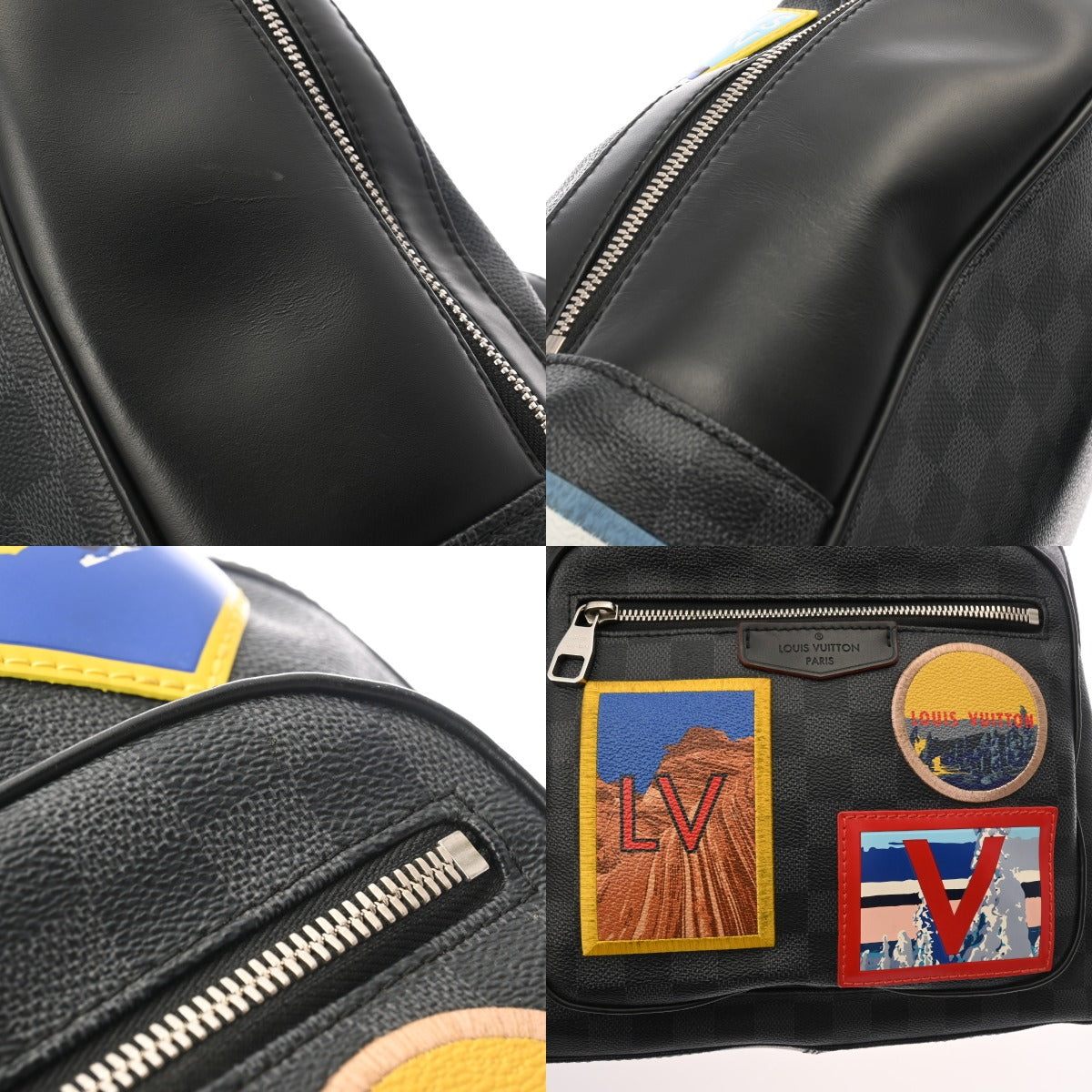 ルイヴィトン ジョッシュ LVアルプスコレクション 43027 黒/グレー