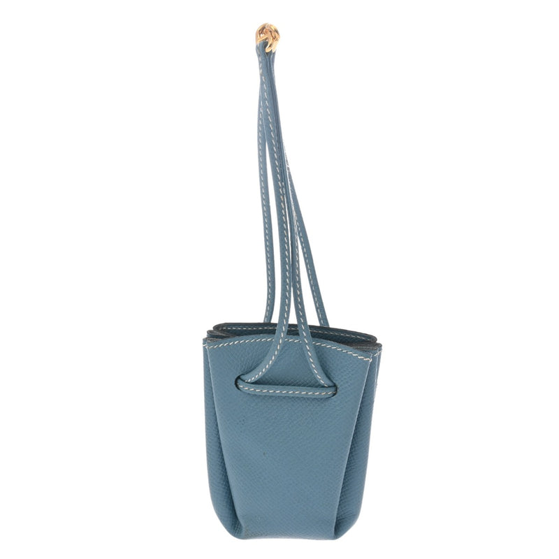 HERMES エルメス ヴェスパ ポーチ ブルージーン □C刻印(1999年頃) レディース クシュベル アクセサリーポーチ ABランク 中古 銀蔵