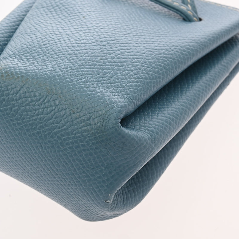 HERMES エルメス ヴェスパ ポーチ ブルージーン □C刻印(1999年頃) レディース クシュベル アクセサリーポーチ ABランク 中古 銀蔵