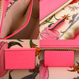 GUCCI グッチ フローラ 2WAY ホワイト/ビビットピンク 550141 レディース キャンバス レザー ハンドバッグ ABランク 中古 銀蔵