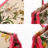 GUCCI グッチ フローラ 2WAY ホワイト/ビビットピンク 550141 レディース キャンバス レザー ハンドバッグ ABランク 中古 銀蔵