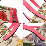 GUCCI グッチ フローラ 2WAY ホワイト/ビビットピンク 550141 レディース キャンバス レザー ハンドバッグ ABランク 中古 銀蔵
