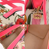 GUCCI グッチ フローラ 2WAY ホワイト/ビビットピンク 550141 レディース キャンバス レザー ハンドバッグ ABランク 中古 銀蔵