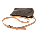 LOUIS VUITTON ルイヴィトン モノグラム トロター ブラウン M51240 レディース モノグラムキャンバス ハンドバッグ Bランク 中古 銀蔵