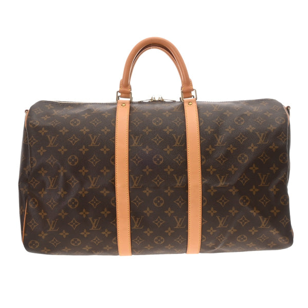 LOUIS VUITTON ルイヴィトン モノグラム キーポルバンドリエール 50 ブラウン M41416 レディース モノグラムキャンバス ボストンバッグ ABランク 中古 銀蔵