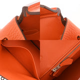 HERMES エルメス バーキン 35 オレンジ □R刻印(2014年頃) ユニセックス トリヨンクレマンス ハンドバッグ Aランク 中古 銀蔵