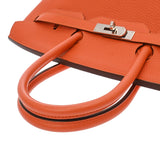 HERMES エルメス バーキン 35 オレンジ □R刻印(2014年頃) ユニセックス トリヨンクレマンス ハンドバッグ Aランク 中古 銀蔵