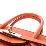 HERMES エルメス バーキン 35 オレンジ □R刻印(2014年頃) ユニセックス トリヨンクレマンス ハンドバッグ Aランク 中古 銀蔵
