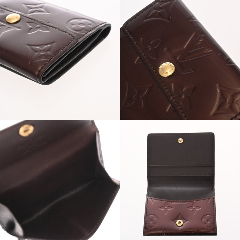 LOUIS VUITTON ルイヴィトン モノグラムヴェルニ ラドロー アマラント M93519 レディース ヴェルニ コインケース Aランク 中古 銀蔵