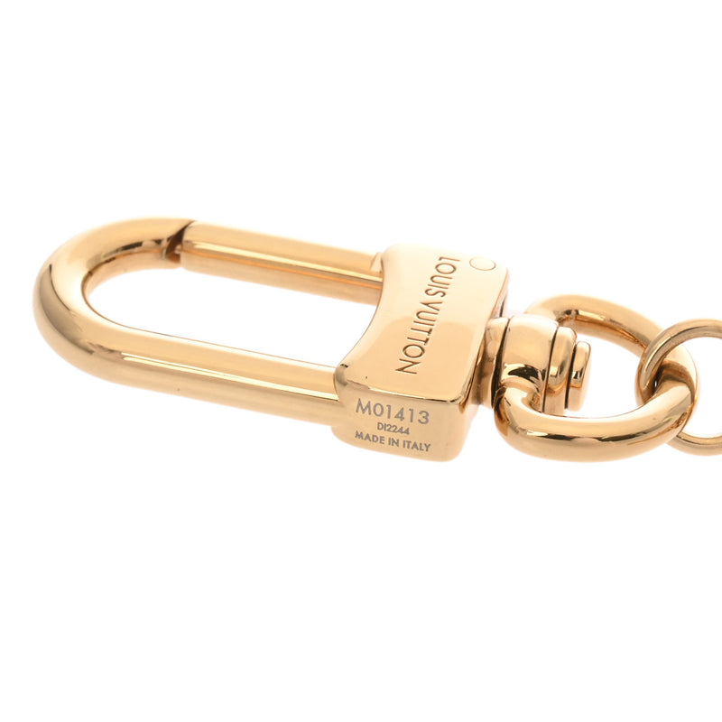 LOUIS VUITTON ルイヴィトン チェーンフルール ドゥ モノグラム ゴールド M01413 レディース GP キーホルダー Aランク 中古 銀蔵