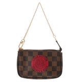 LOUIS VUITTON ルイヴィトン ダミエ ミニアクセサリーポーチ T&B ブラウン N58011 レディース ダミエキャンバス アクセサリーポーチ Aランク 中古 銀蔵